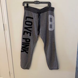 Pink Victoria’s Secret joggers pants